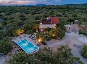 House (Three Bedroom Holiday Home with Pool) | Aerial view