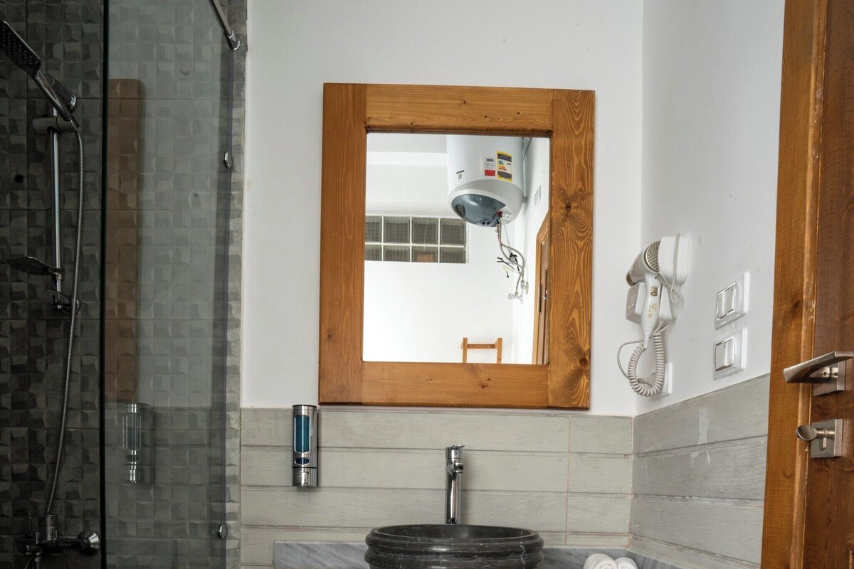 Bathroom | Hair dryer, bathrobes, slippers, bidet