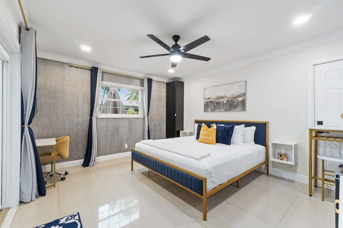 1 soverom, skrivebord, strykejern/-brett og wi-fi (inkludert)