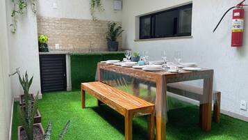 Opções para refeição ao ar livre