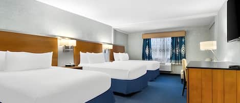 Family Room, Multiple Beds, Non Smoking | Premium bedding, desk, laptop workspace, blackout drapes