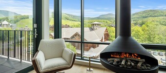 Steps from Adventure: Modern Mountain Luxury 3-Bed Condo at Spruce Peak in Stowe