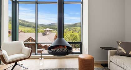 Steps from Adventure: Modern Mountain Luxury 3-Bed Condo at Spruce Peak in Stowe