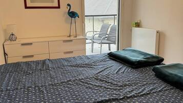 1 bedroom, travel crib, WiFi, bed sheets
