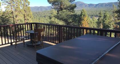 Cozy Private 2-Bedroom Big Bear Cabin on 1 acre w/ Pano MTN Views, Jacuzzi, WiFi