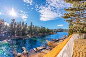 Property grounds - New! Bearadise ~ Lakefront Cabin with Private Dock (Big Bear Lake)