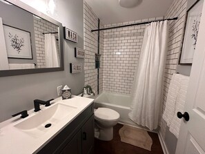 Hair dryer, towels