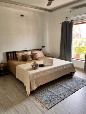 2 slaapkamers, een bureau, gratis wifi, beddengoed