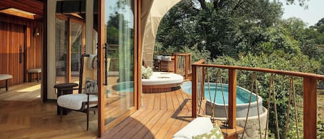 Suite, Multiple Beds, River View | Premium bedding, free minibar, in-room safe, individually decorated