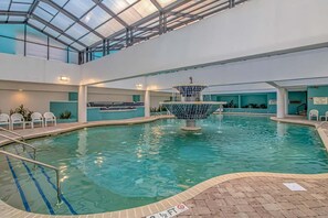 Indoor pool, a heated pool