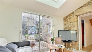 Télévision, cheminée