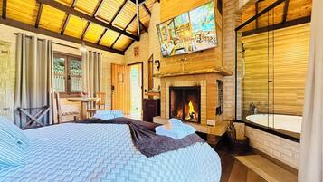 豪華木屋, 山景 | 1 間臥室、隔音、免費無線上網