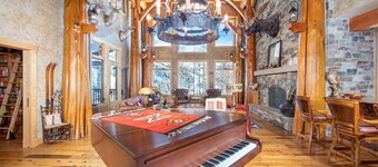 Custom luxury ski-in ski-out Lodge with hot tub, sauna, theater room and more!