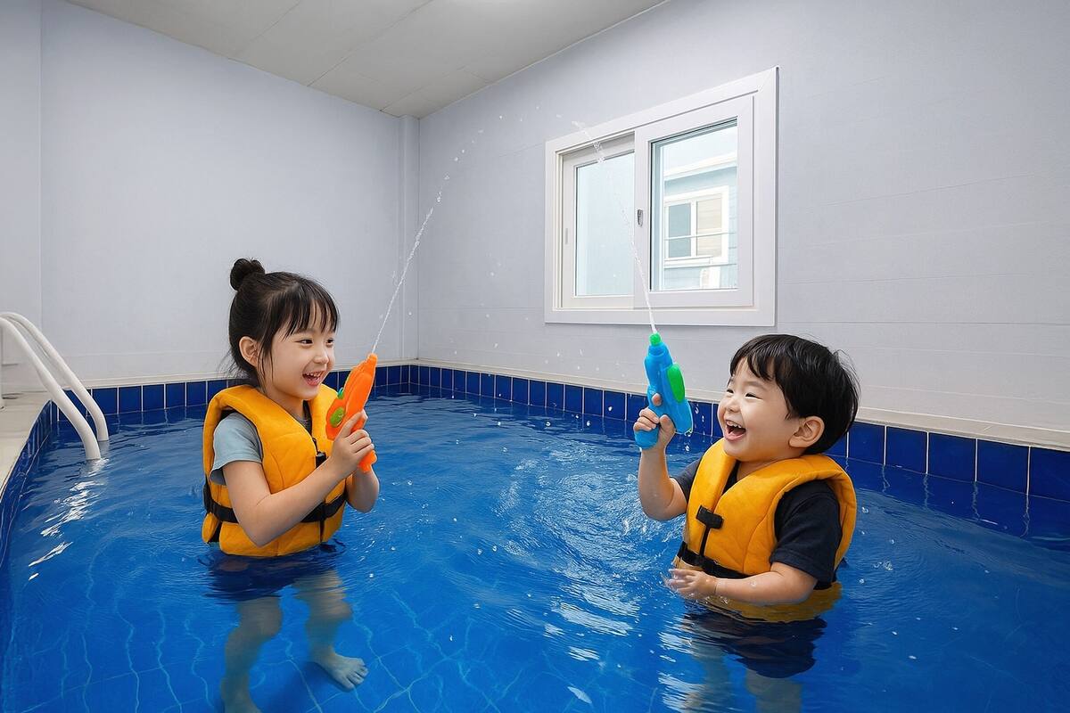 ห้องเบสิก, 2 ห้องนอน (B201 (Private BBQ / Private Pool)) | 1 ห้องนอน, Wi-Fi ฟรี