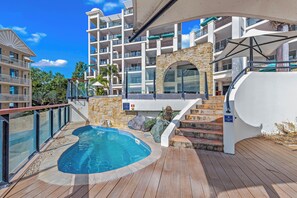 A heated pool