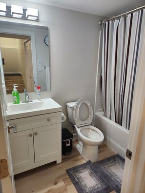 Towels, soap, toilet paper