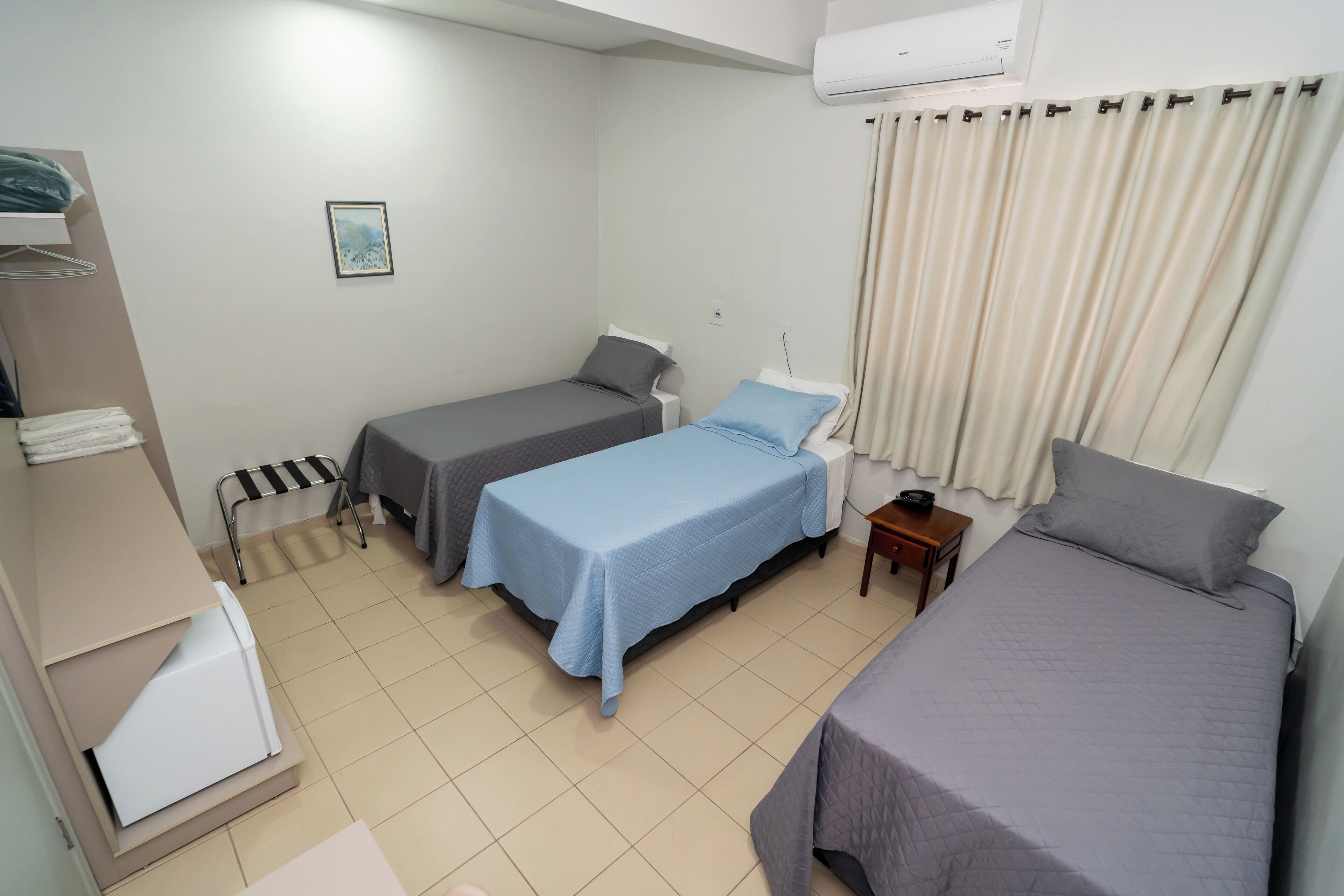 ห้องสแตนดาร์ดทริปเปิล | Wi-Fi ฟรี, ผ้าปูที่นอน