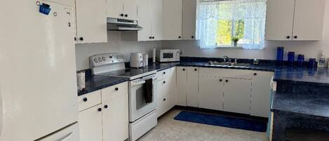 Microwave, oven, stovetop, dishwasher