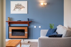 TV connectée, cheminée