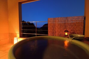Junior Suite, Balcony, Partial Ocean View | Down comforters, individually decorated, desk, laptop workspace - kokopellihouseizukogen (Ito)