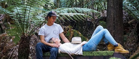 Blick von der Unterkunft