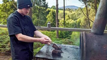 Guests can grill to their heart's content in our outdoor kitchen.