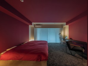 Habitació amb dos llits individuals, no fumadors, balcó (3F) | Espai de treball apte per a portàtils i wifi gratuïta