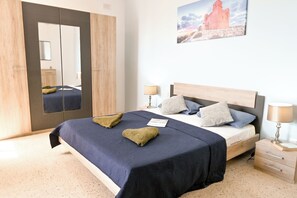 2 quartos, ferros/tábuas de passar roupa, Wi-Fi de cortesia