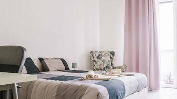 1 chambre, fer et planche Ă repasser, Wi-Fi, draps fournis