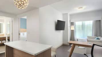 Premium bedding, down duvets, pillow-top beds, individually furnished