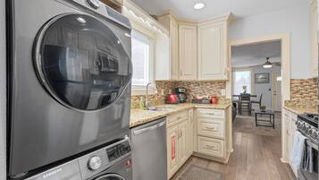 House, Patio | Private kitchen