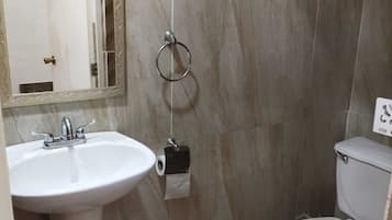 Towels, soap, toilet paper