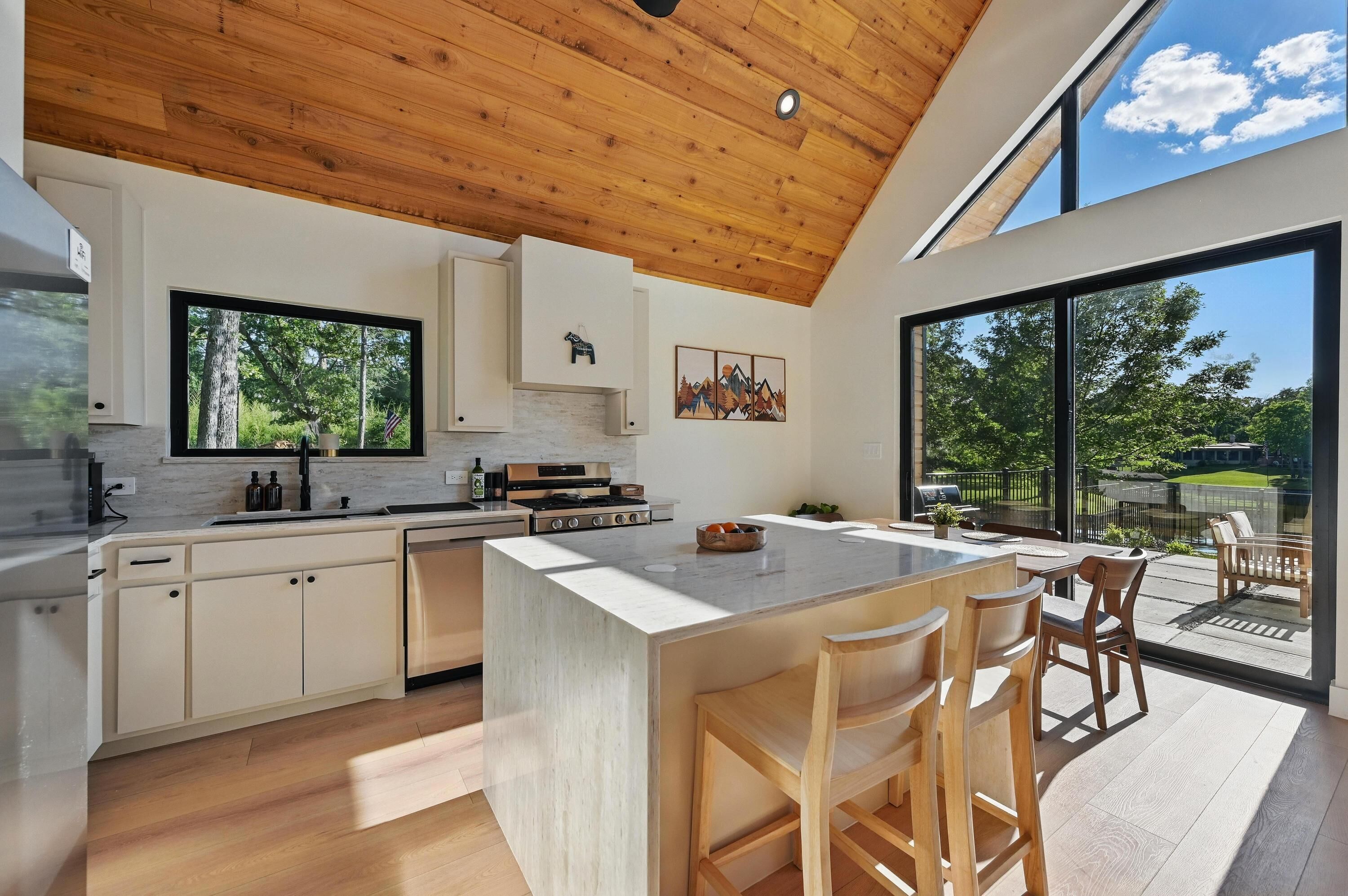 Microwave, oven, stovetop, dishwasher