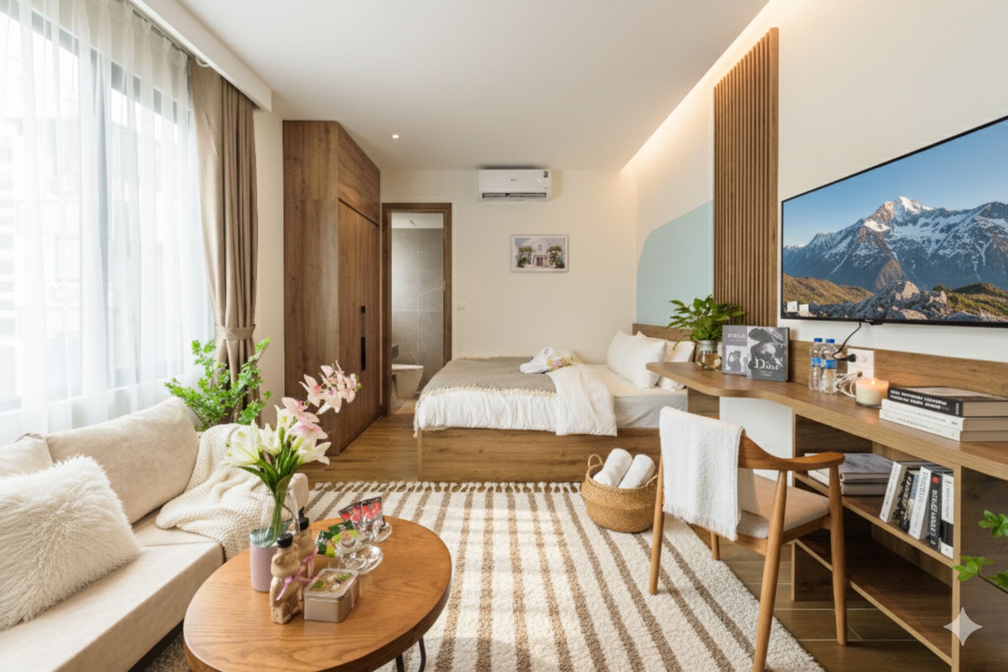 Comfort Studio, Courtyard View | Desk, blackout drapes, soundproofing, iron/ironing board