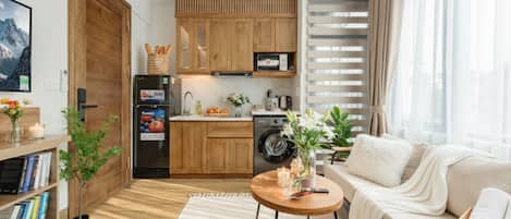 Studio Comfort - utsikt mot innergården | Vardagsrum