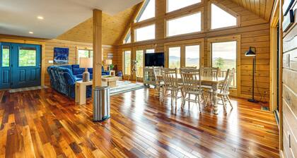 Mtn-View Deck: Scenic Conway Log Cabin!