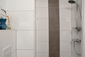 Shower, hair dryer