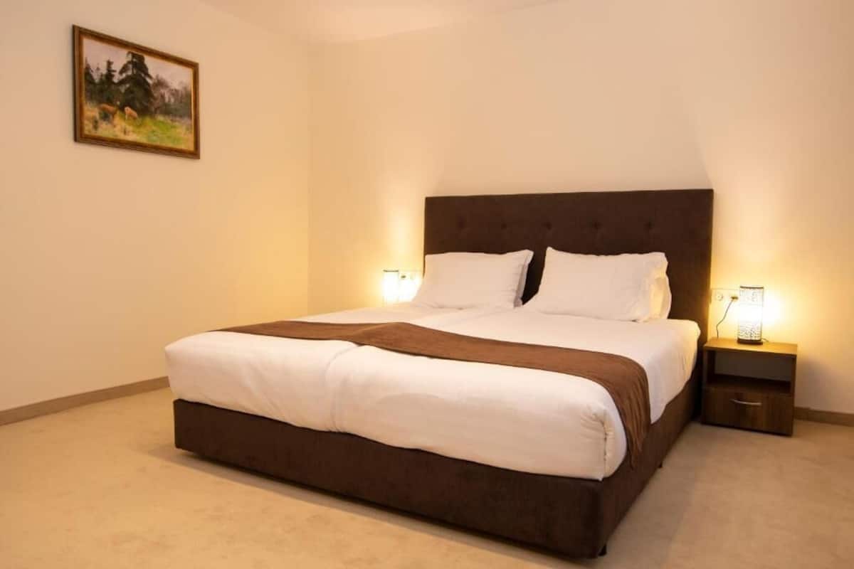 Comfort kamer, 1 twee- of 2 eenpersoonsbedden | Een kluis op de kamer, een bureau, een laptopwerkplek