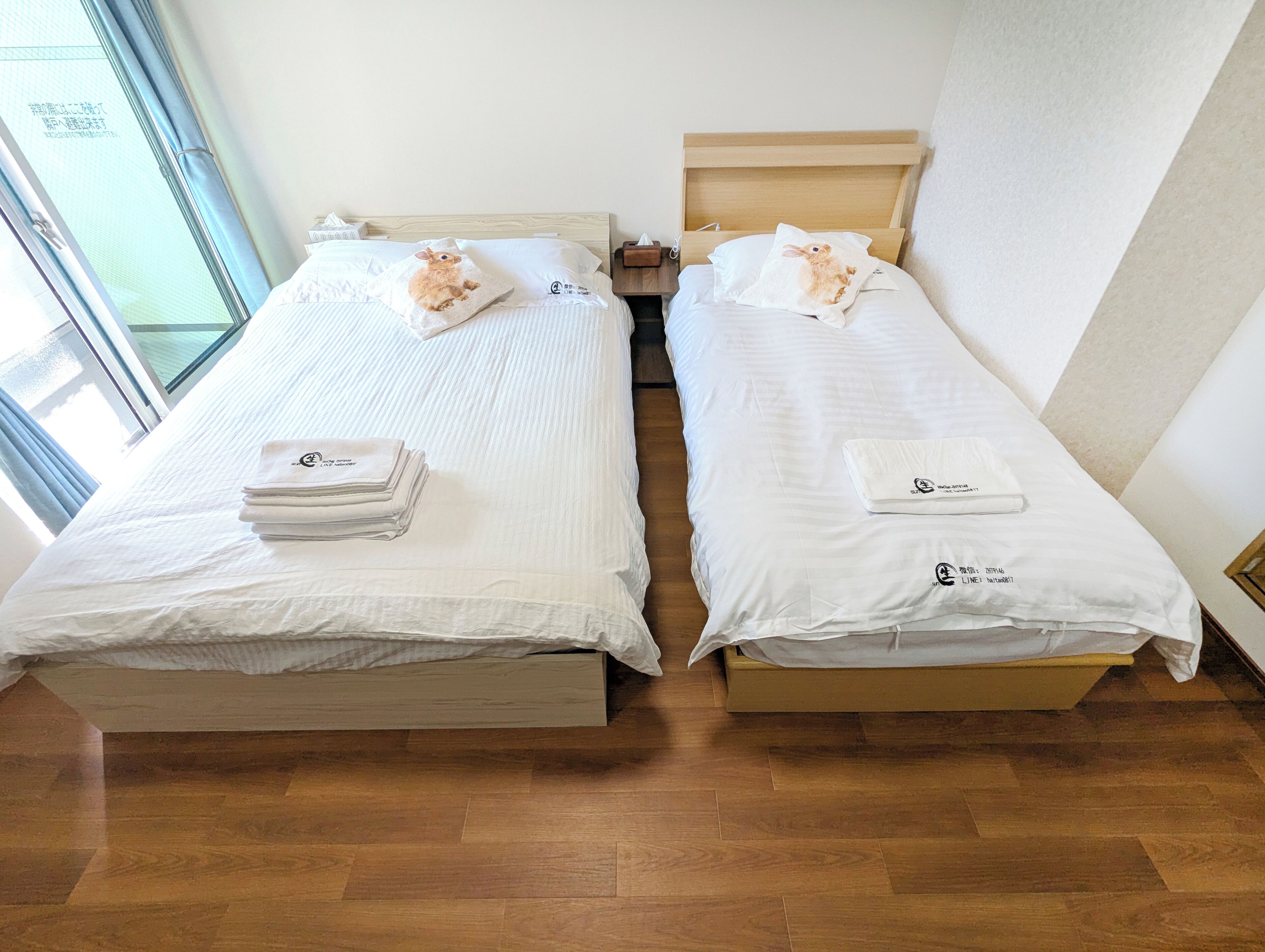 Free WiFi, bed sheets