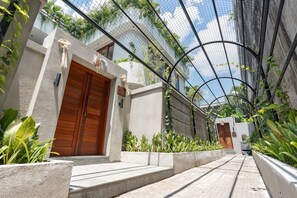 Outdoor banquet area