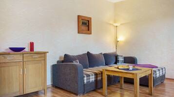 Een televisie, een dvd-speler en een tafeltennistafel