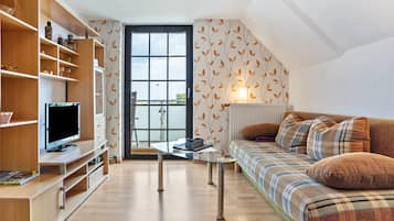 TV, DVD player, ping pong