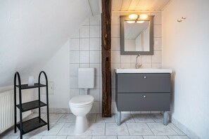 Douche, serviettes fournies