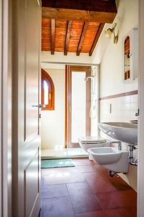 Dutxa, assecador de cabells i bidet 