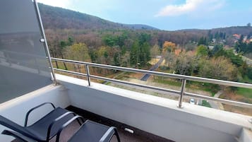 Standard Double Room, City View | Balcony view