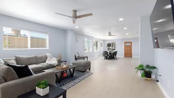 Smart TV, table football, books