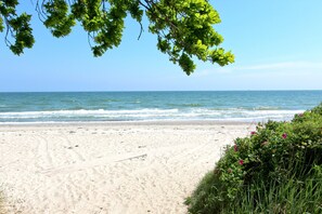 Vlak bij het strand