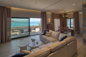 Villa - 4 soveværelser - havudsigt | Opholdsområde