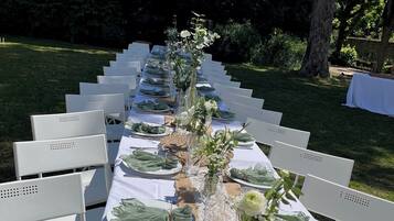 Área para banquetes al aire libre