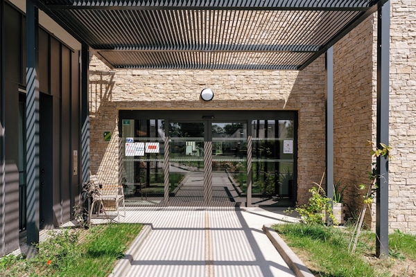 Overnatningsstedets indgangsparti